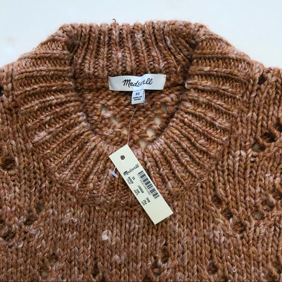 Madewell Pointelle Bubble-Sleeve Sweater - Picture 8 of 8